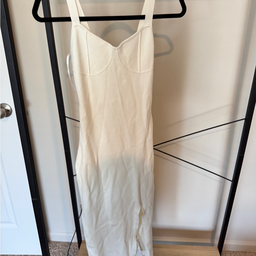 Abercrombie White Knit Bodycon Dress